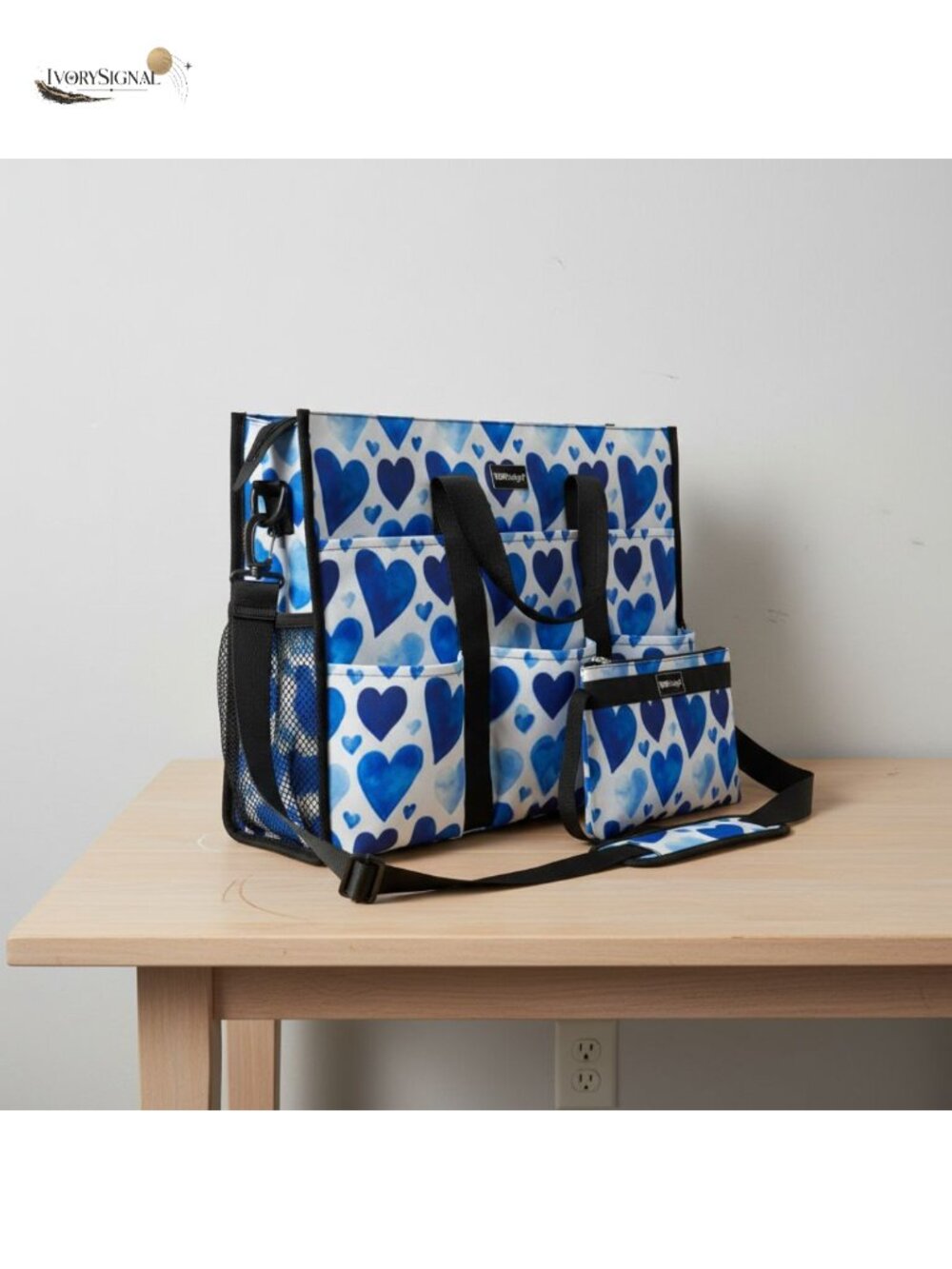 Water Resistant Utility Tote Bag Set 22 Pockets 26L Travel Work